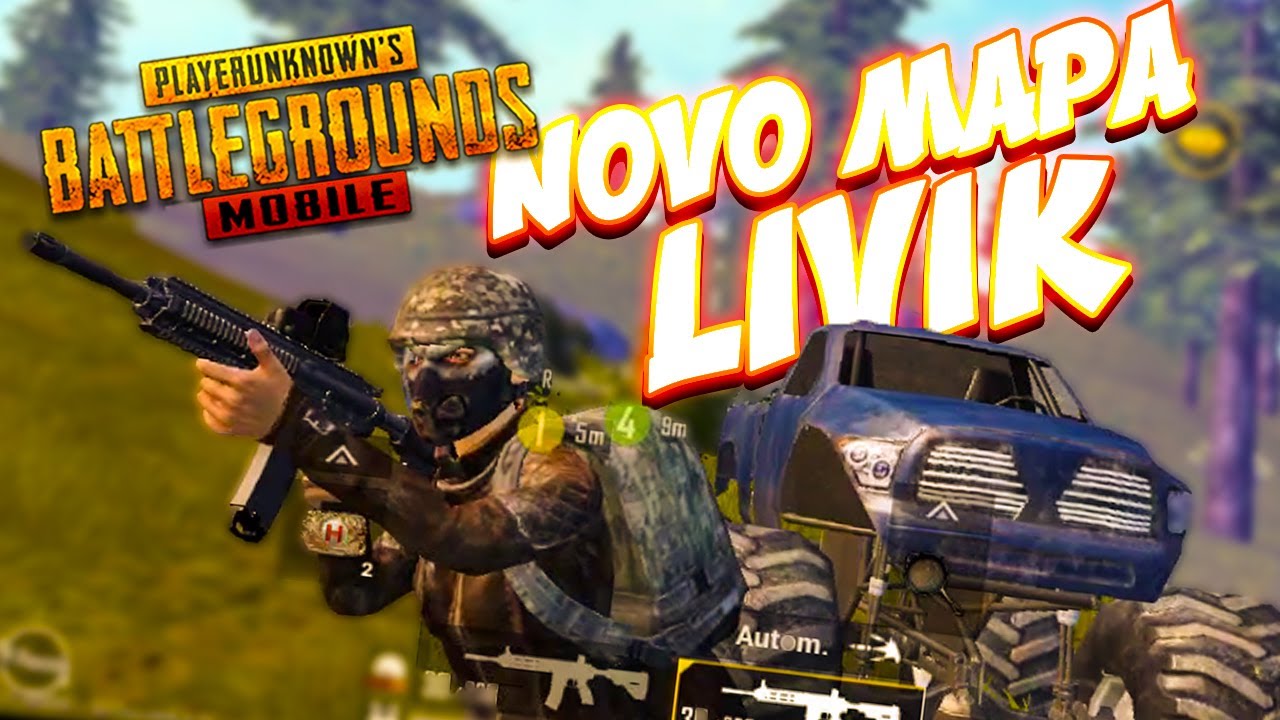 JOGUEI O NOVO MAPA LIVIK NO PUBG MOBILE - ESSE MAPA SÓ TEM TRETA!!!