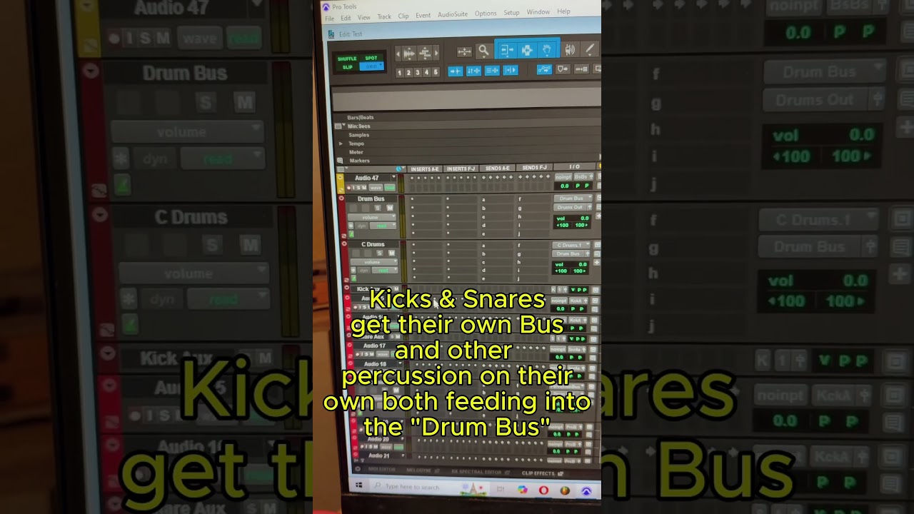 Setting up a mixing template in pro tools! 2/3 #protoolstips #protools #mixingtips #mixingengineer