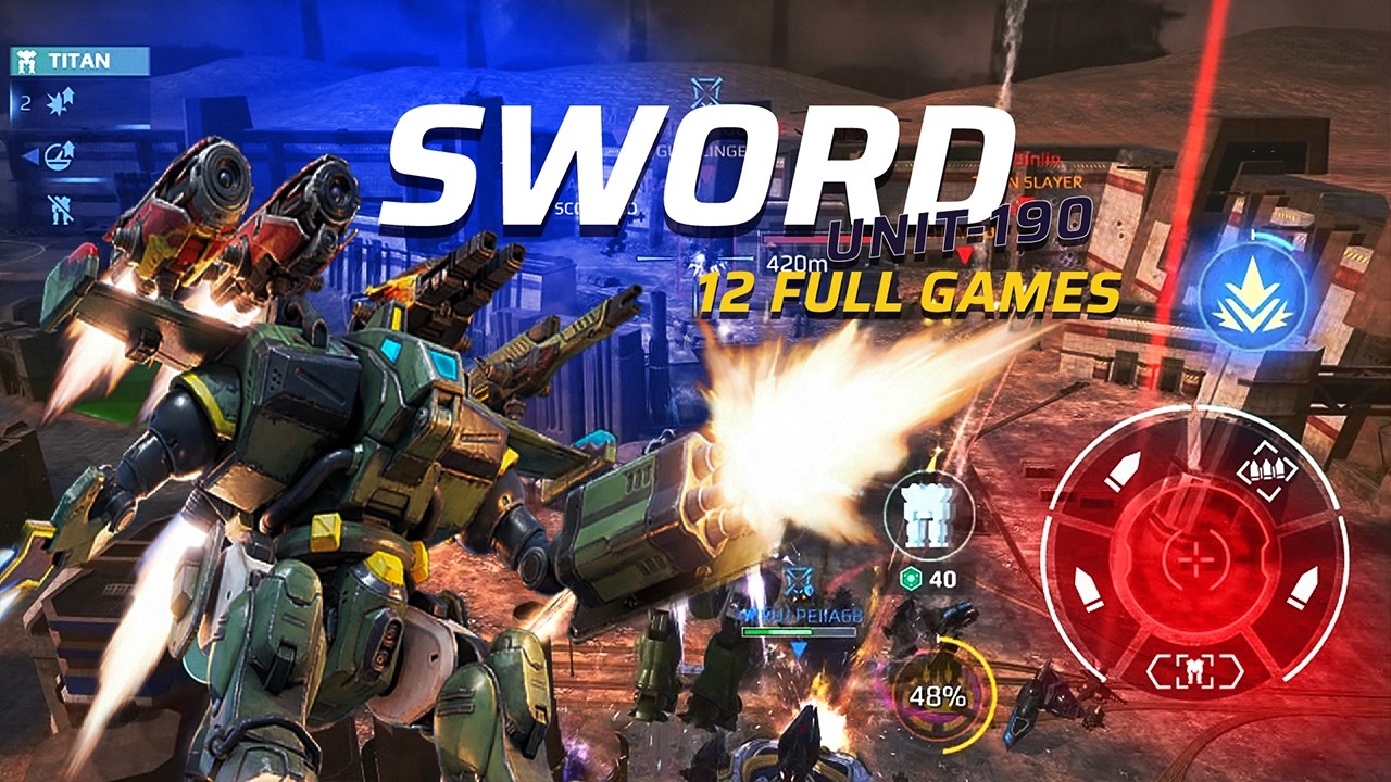 Built Sword Unit-190 from Components. Free Hangar Session | War Robots Gameplay