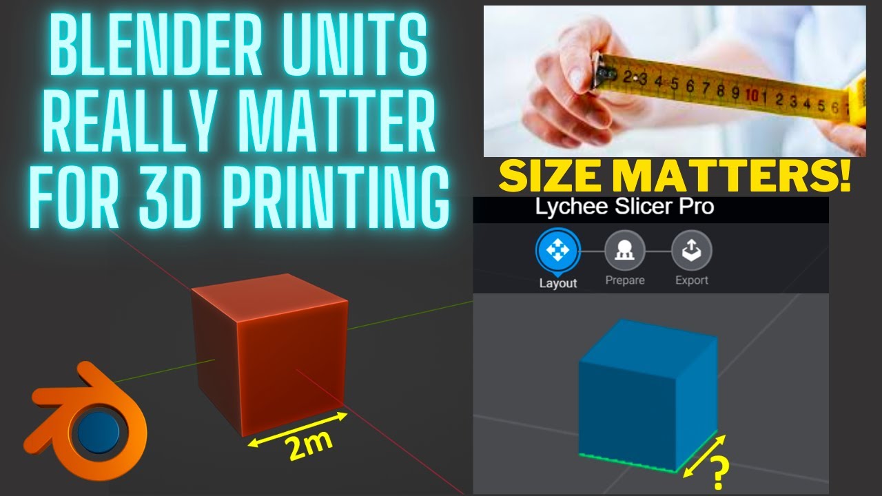 3D printing sizes from Blender files