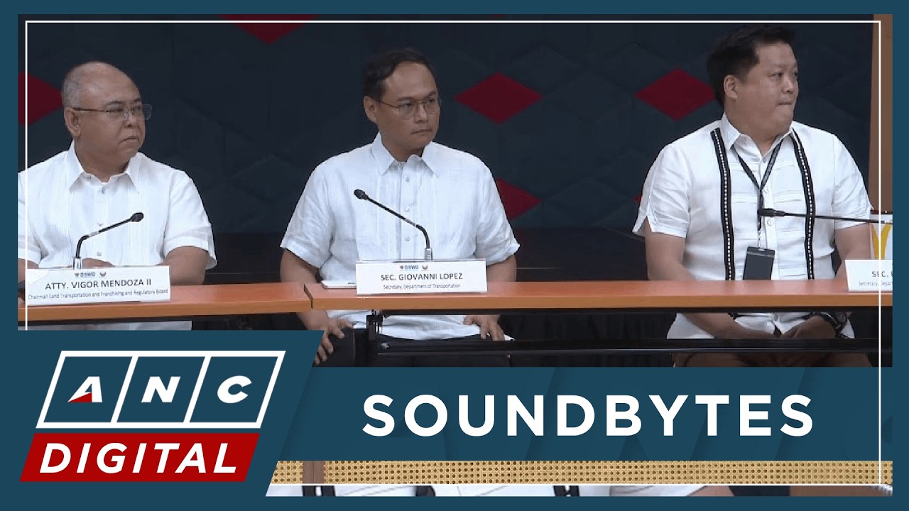 FULL: DSWD, DOTr, LTFRB hold joint briefing on aid for sectors hit by oil price hike | ANC