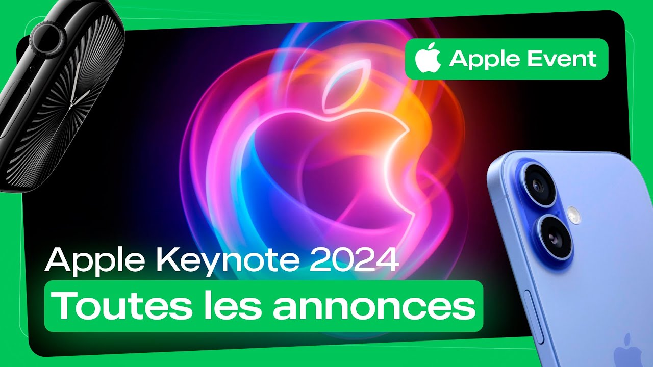 iPhone 16, Apple Watch 10, AirPods 4 : toutes les annonces d’Apple en 7 minutes