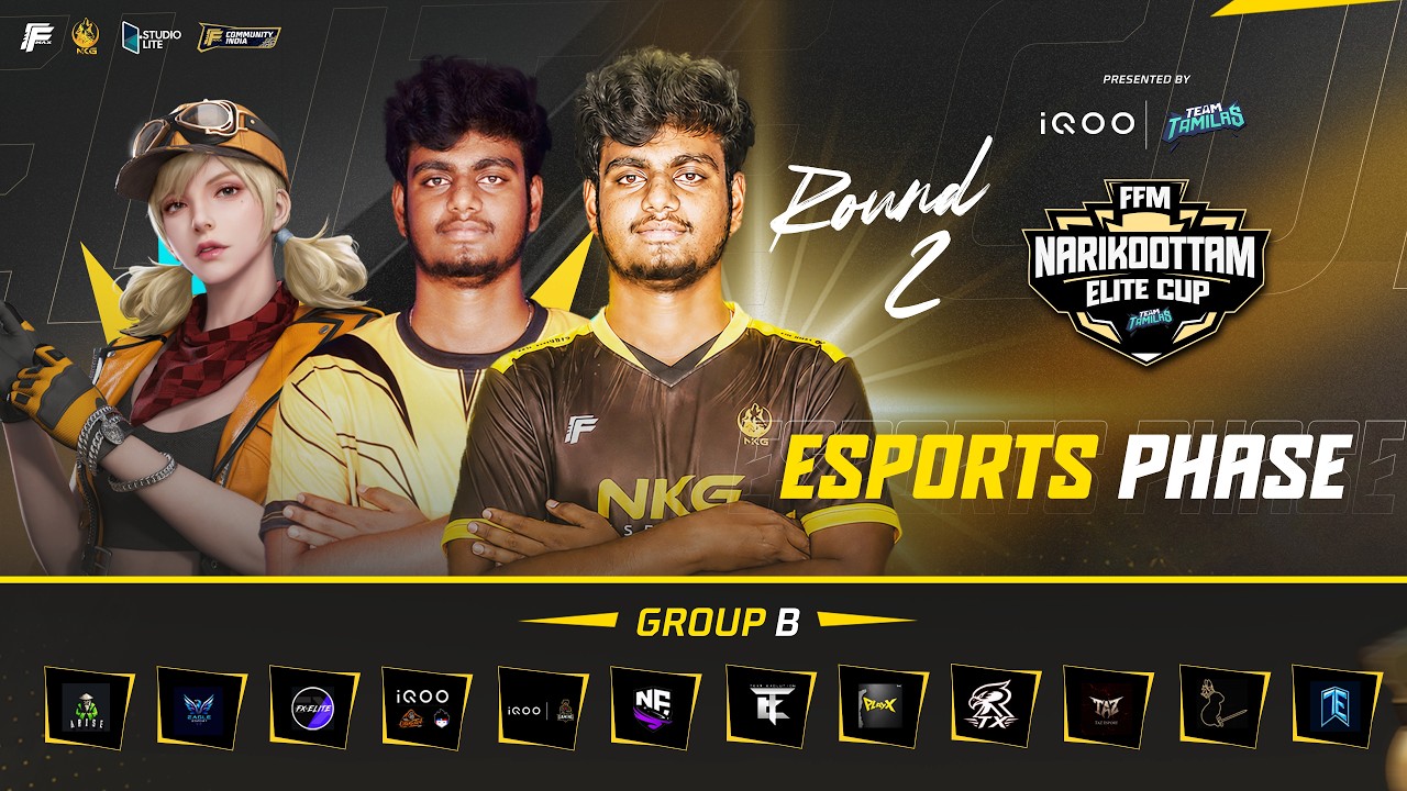 ESPORTS PHASE INVITED ROUND 2-DAY 2 | FFM NARIKOOTTAM ELITE CUP S2 | TEAMS TG,TE,TAZ,TSG,FX,NBE