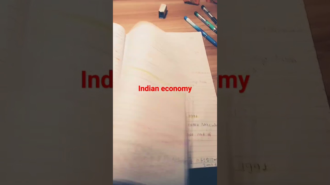 CA foundation paper 4 Indian economy short notes June 24 #study #motivation #foundations #volg #