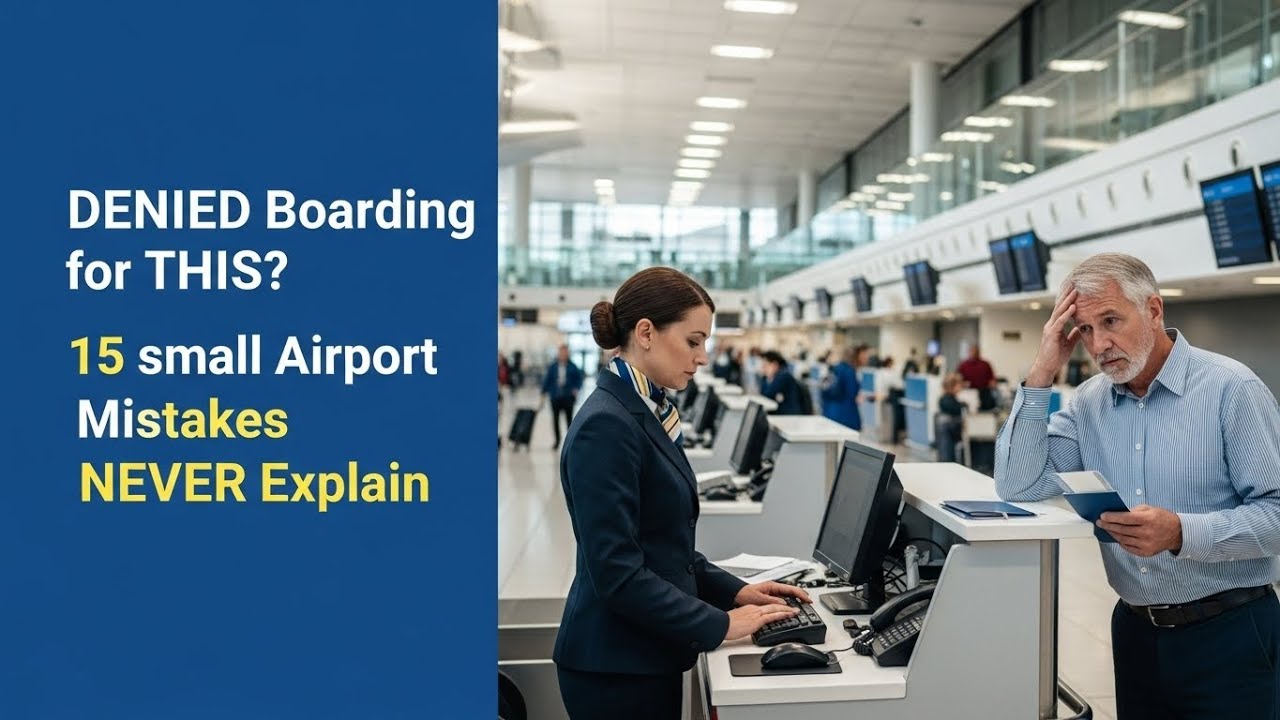 DENIED Boarding for THIS 15 small Airport mistakes Airlines NEVER Explain