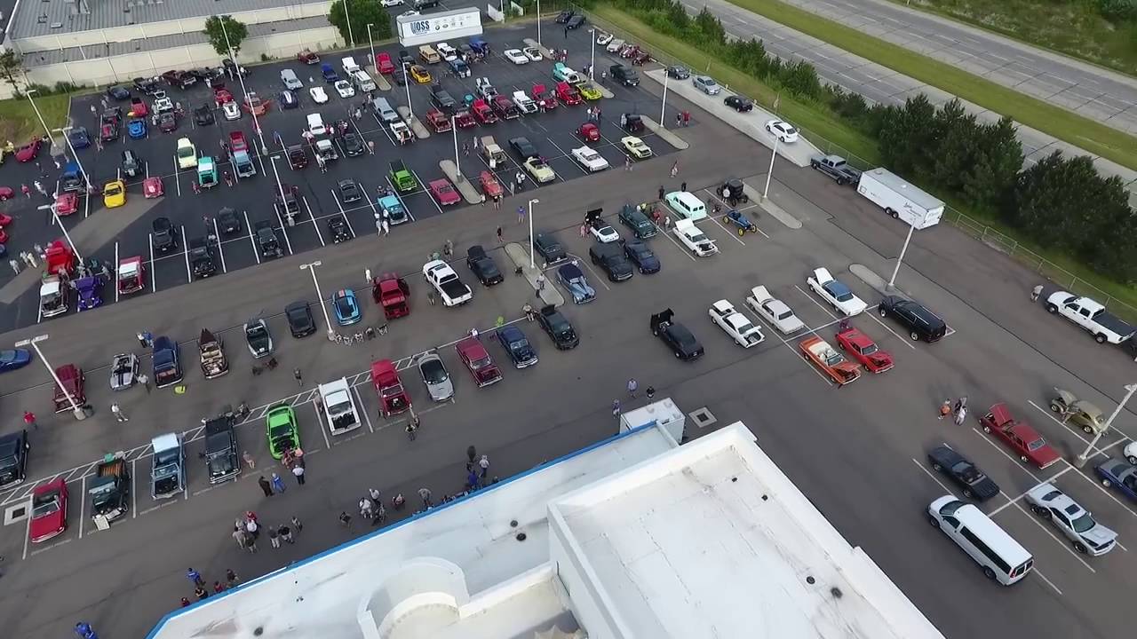 Voss Auto Network Car Show Aerial Footage