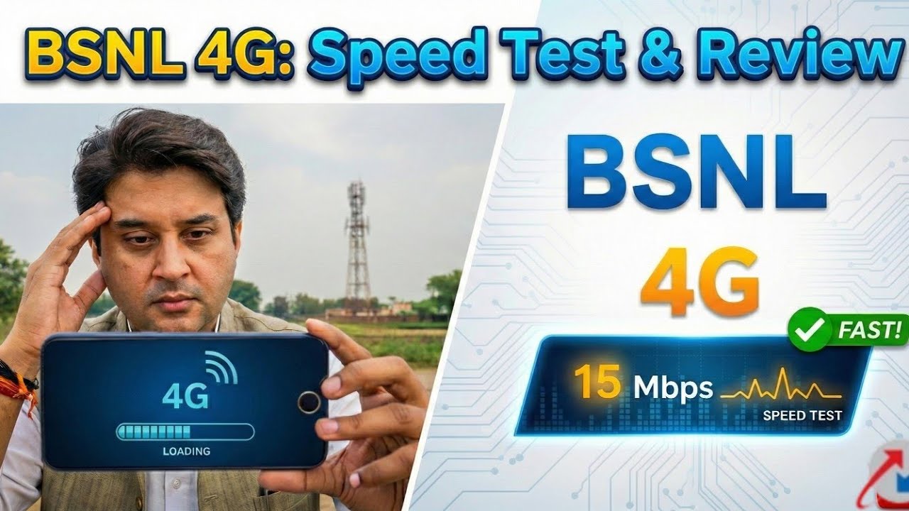 BSNL 4G Network Review in Other Location in 2026. BSNL 4G Network speed Test in different Location.!