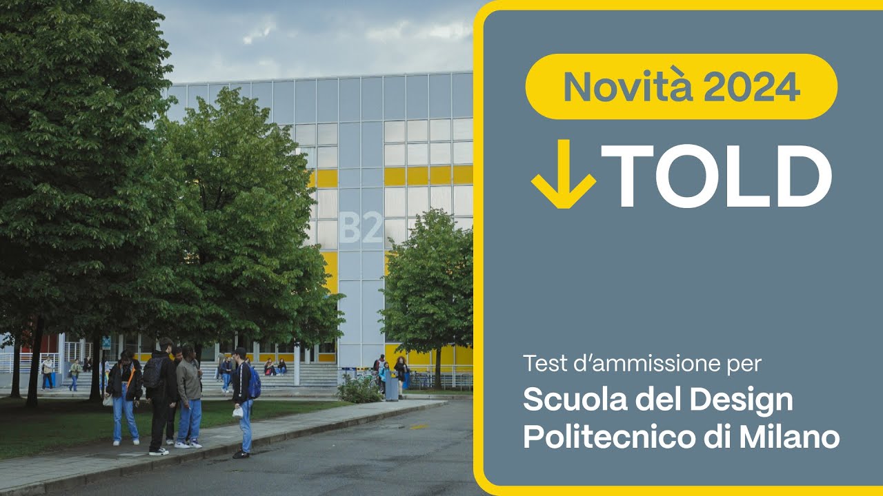 TOLD 2024 - Novità, consigli e libri per il test di Design al Politecnico di Milano