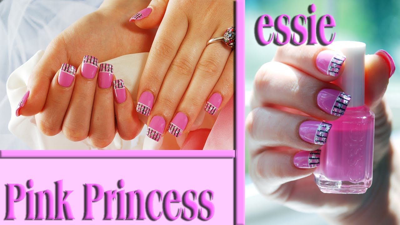 Pink Princess Easy Nail Design Tutorial. Nails Of Promise