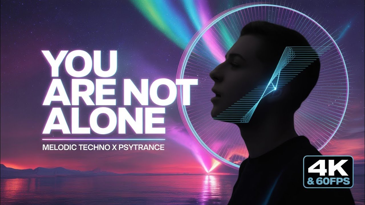 "You Are Not Alone – Melodic Techno Psychedelic Trance Journey | 4K | 60FPS | Festival Vibes"
