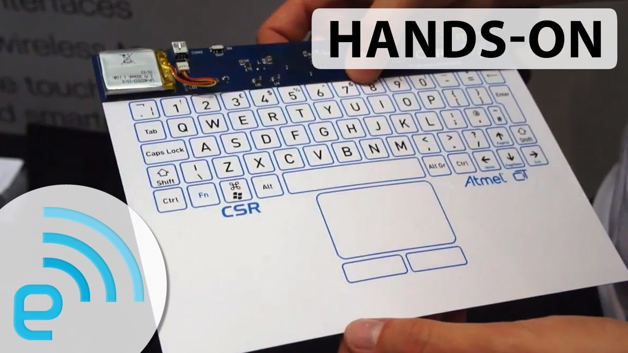 CSR paper-thin Bluetooth keyboard hands-on | Engadget at IFA 2013