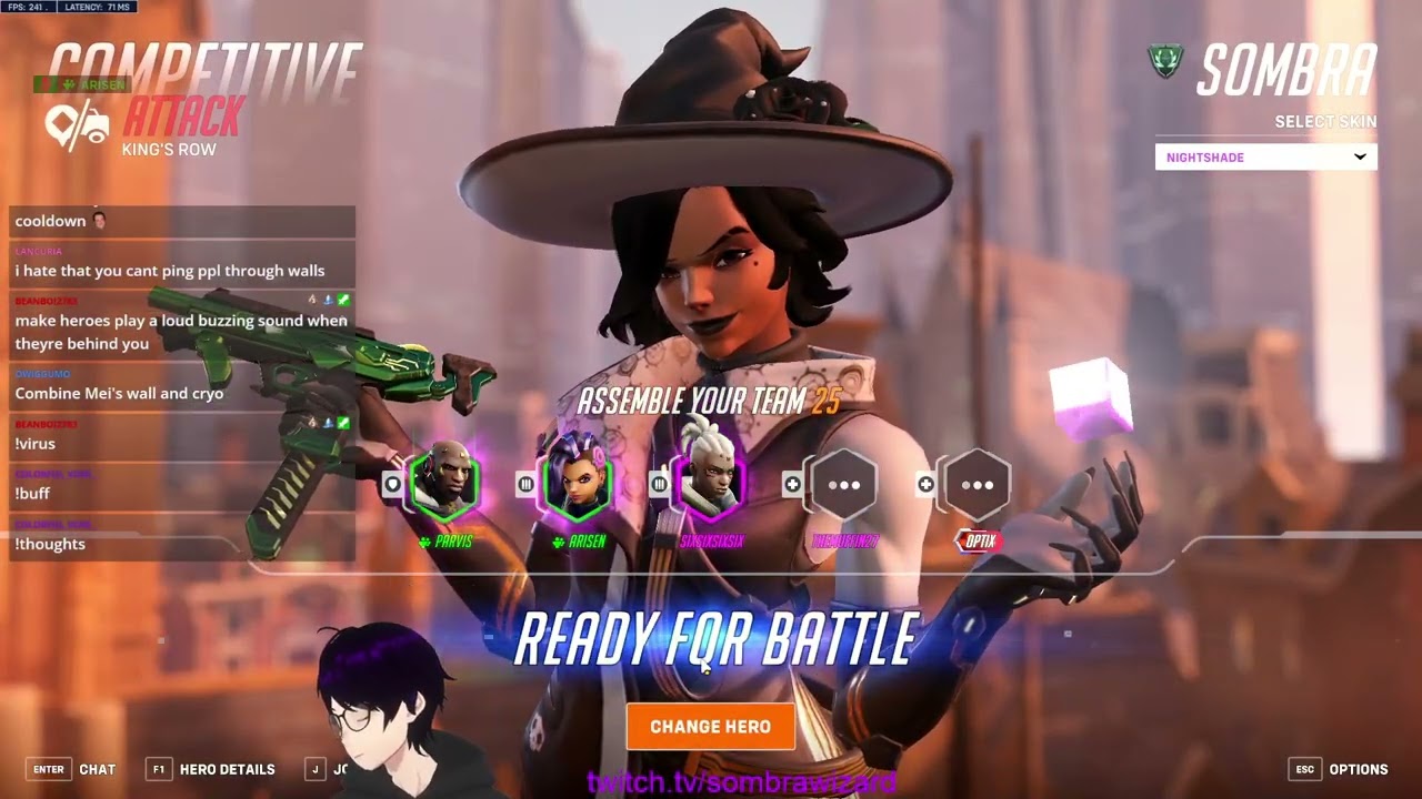 Sombra Is S-TIER In Season 13! SOMBRAWIZARD SOMBRA TOP 500 OVERWATCH 2 GAMEPLAY