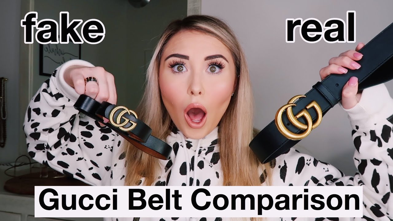 Сравнение настоящих и поддельных ремней Gucci || Как отличить поддельный ремень Gucci