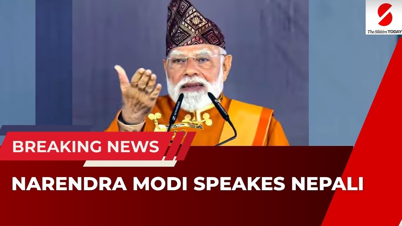 Narendra Modi Speakes Nepali | Sikkim | Gangtok
