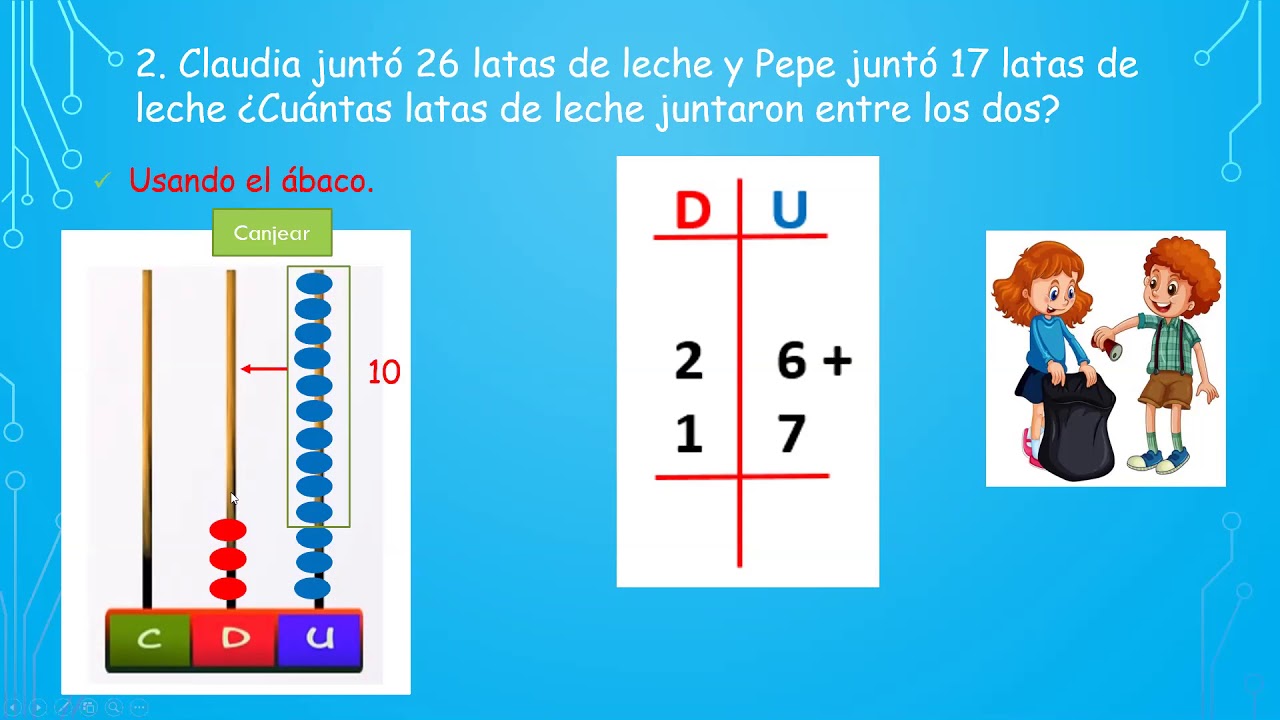 Adición con canje   2do grado Primaria   Área Matemática