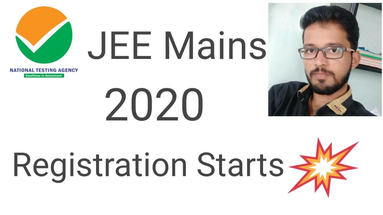 JEE mains 2020 Registration exam