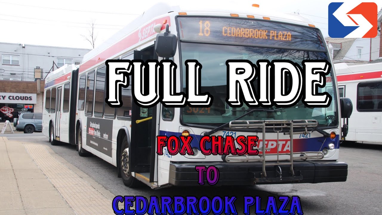 SEPTA 2015 Novabus LFS Artic #7421 On Route 18! (FULL RIDE) Front Window View!