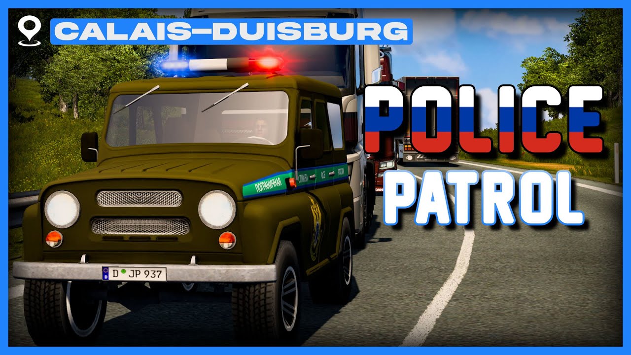 🐻Russian MILITARY Patrol in Calais-Duisburg | TruckersMP Game Moderator