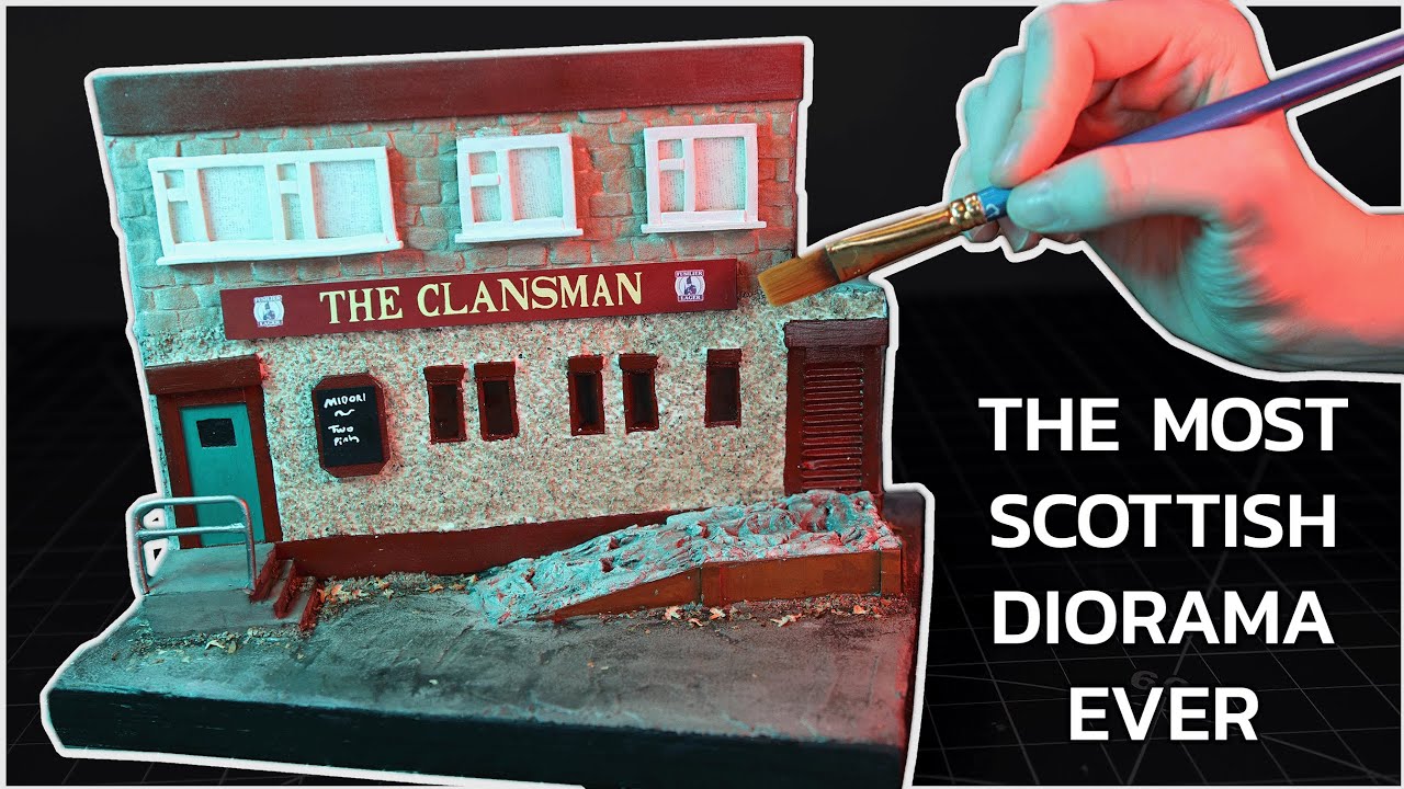 I made the pub from Still Game - Scottish minature building diorama