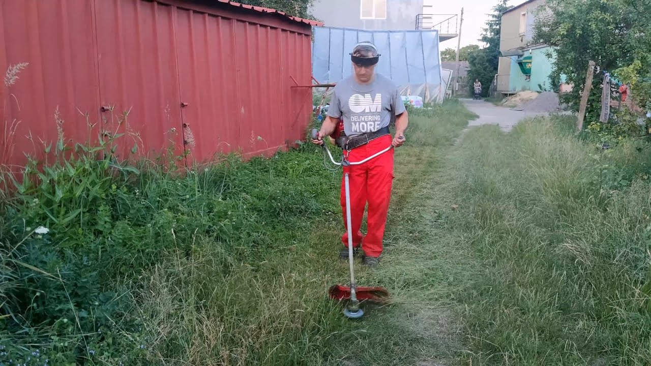 Как косить леской максимально низко и ровно?
