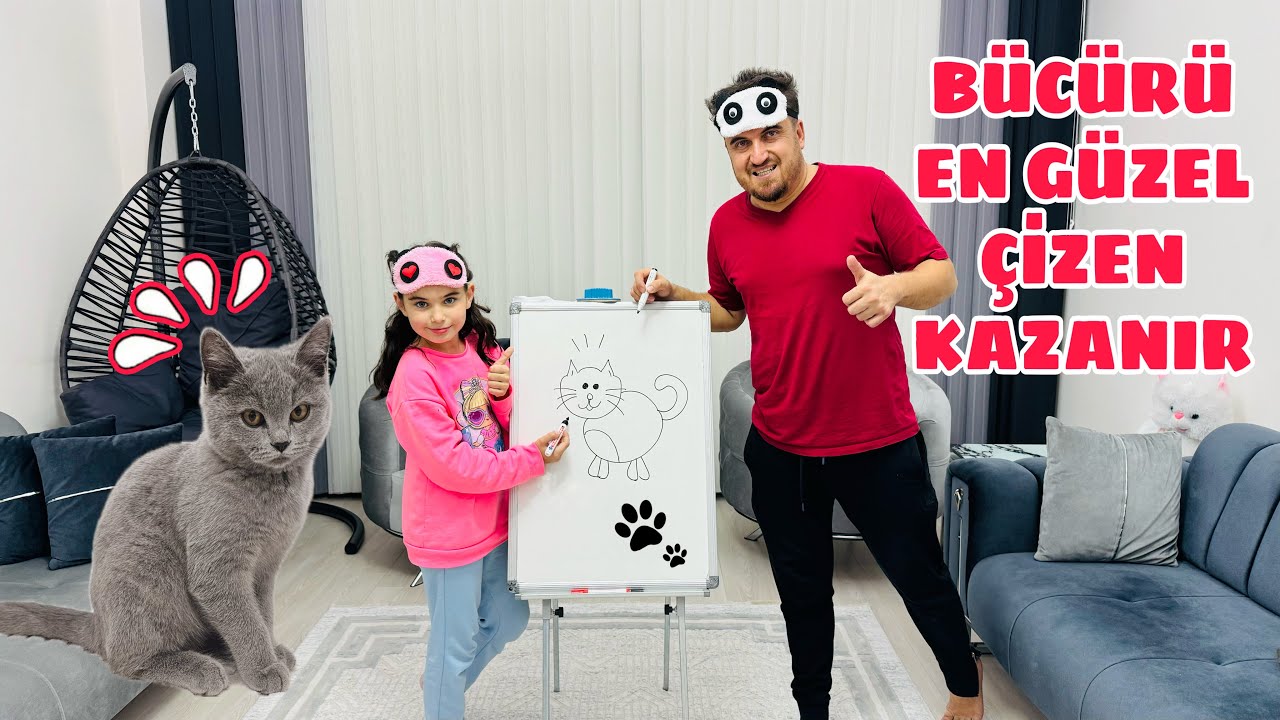 BÜCÜRÜ EN GÜZEL ÇİZEN KAZANIR !! ÖDÜLLÜ RESİM YARIŞMASI YAPTIK !! KİM KAZANDI ??