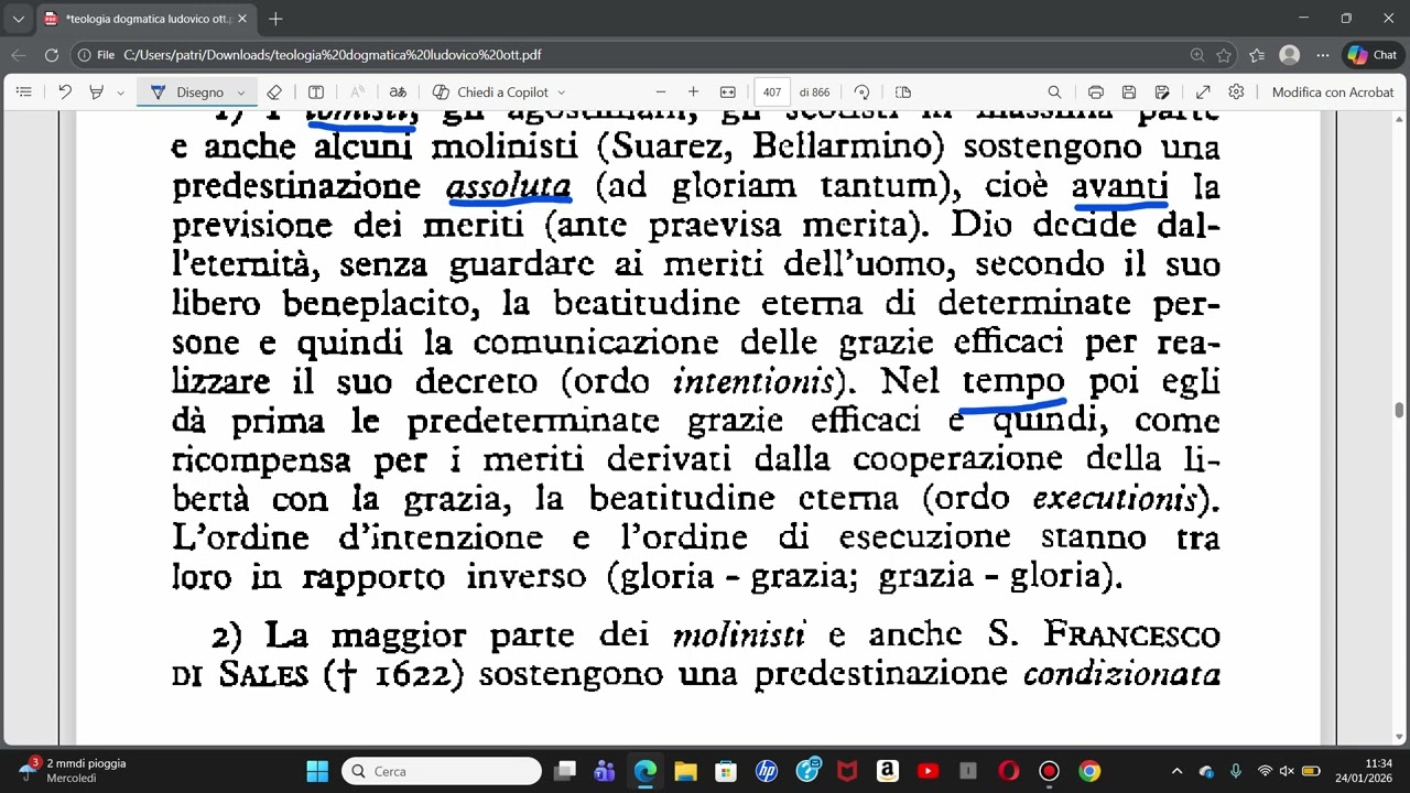 appendice al tema della predestinazione
