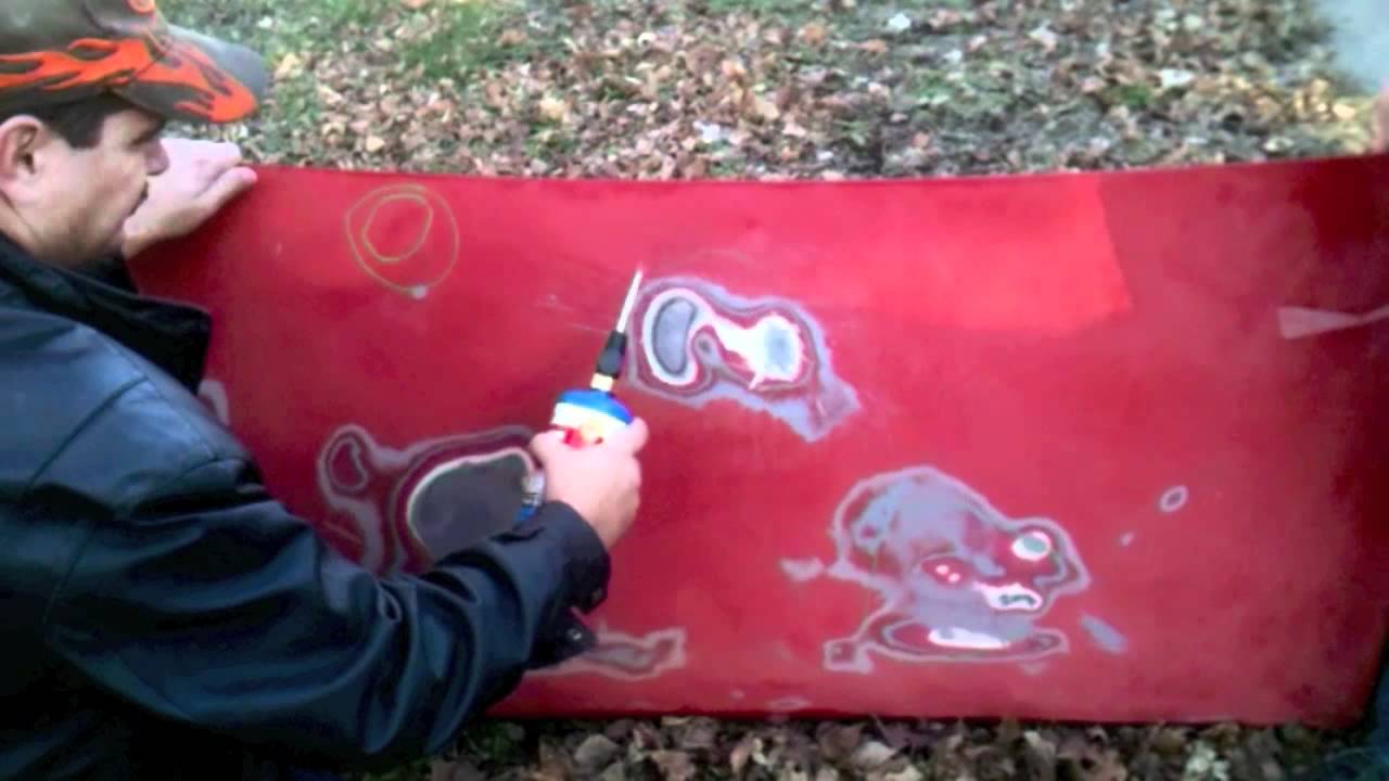 Dent Repair: How To Remove Mustang Car Dent Using Heat - Propane Torch - Metal Finishing Technique