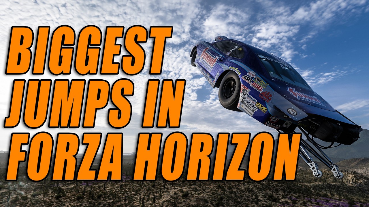 САМЫЕ БОЛЬШИЕ СКАЧКИ В ИГРАХ FORZA HORIZON С 1 ПО 5