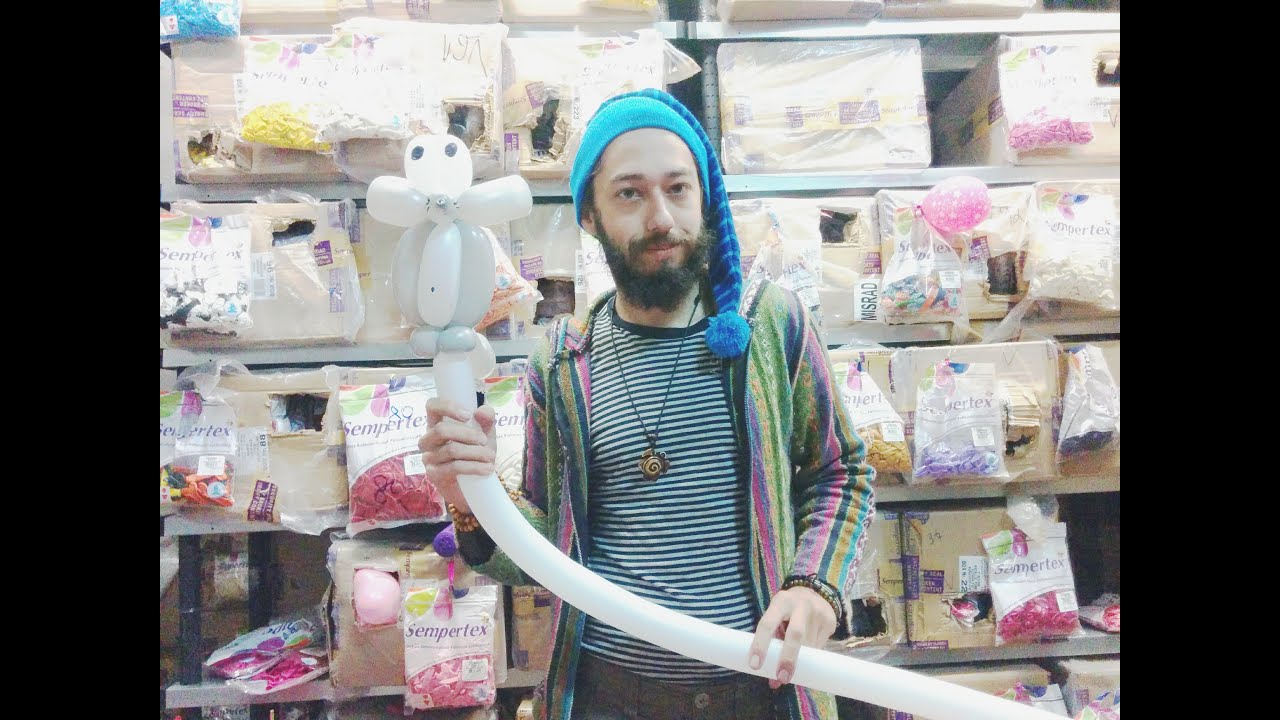 עכבר מבלונים  - DIY - balloon mouse