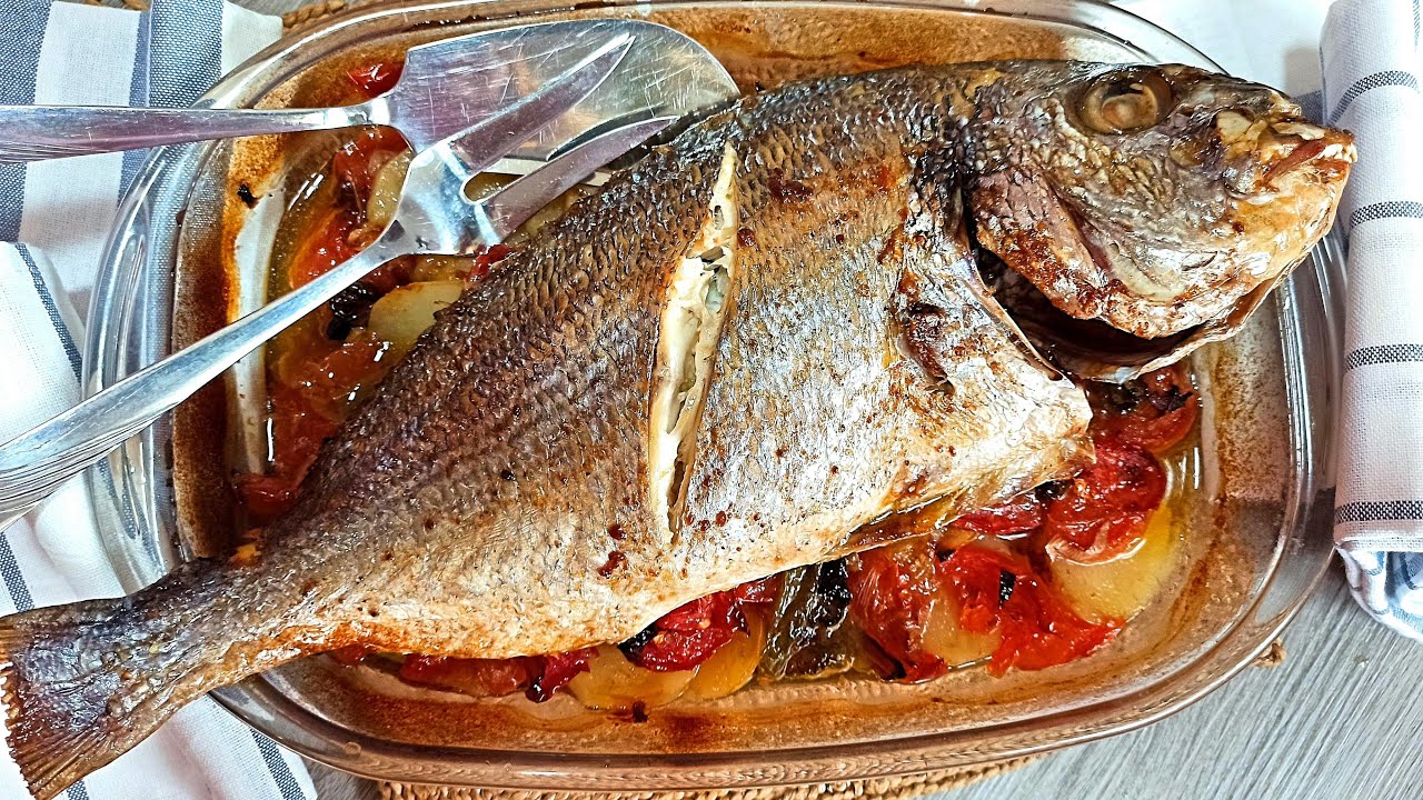 🐟Dorada al horno, deliciosa y fácil 😋 | Pescado al horno con patatas | El Dulce Paladar