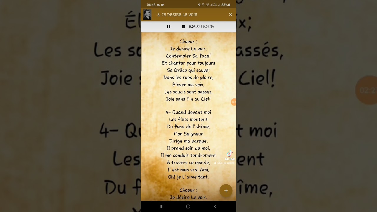 Je désire le voir.