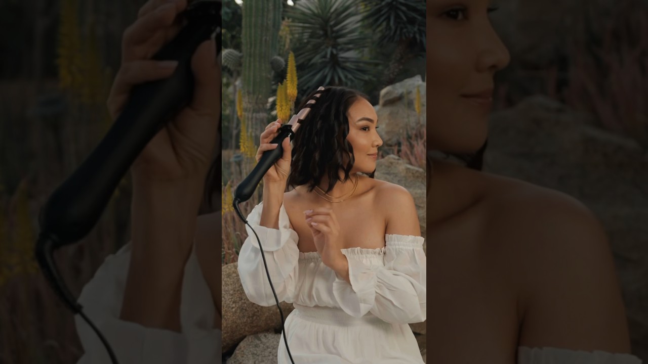 Ever wondered if you can still get beachy waves with short hair? The answer is YES! 💖🌊 