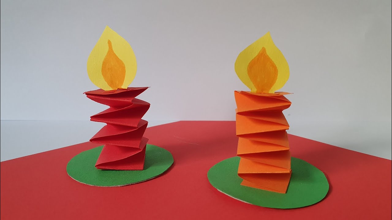 Bougie accordéon en papier pour réchauffer vos soirées festives