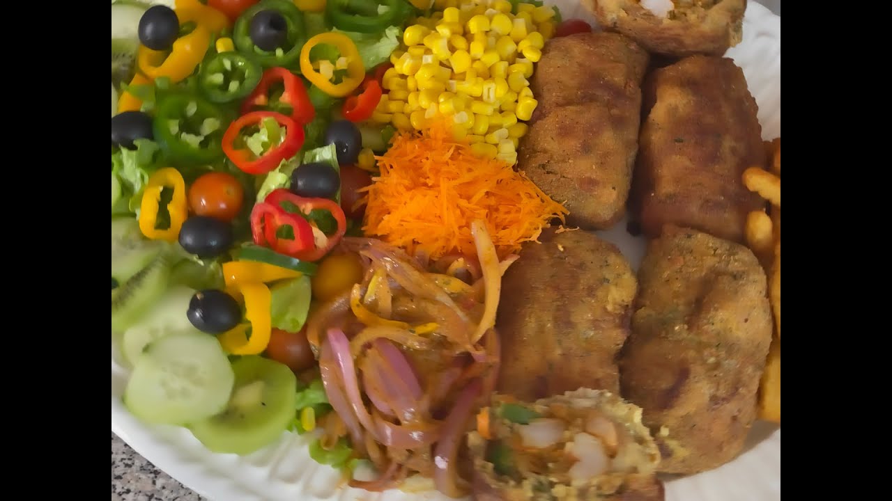 Poisson Pané (sole) farci avec vermicelle chinoise || fried fish roll stuffed with rice noodles ||