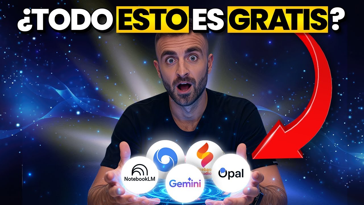 10 COSAS INCREÍBLES que puedes hacer GRATIS con las IAs de Google (Gemini, NotebookLM, OPAL, Veo…)