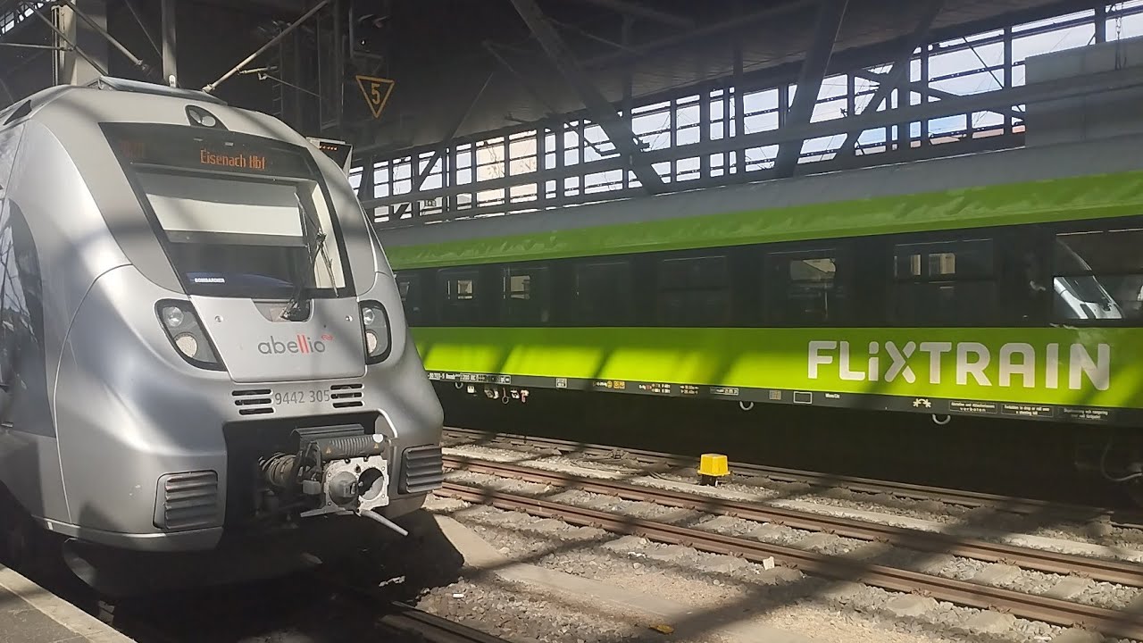 Bahnverkehr in Erfurt Hauptbahnhof. (90 Abo Special)