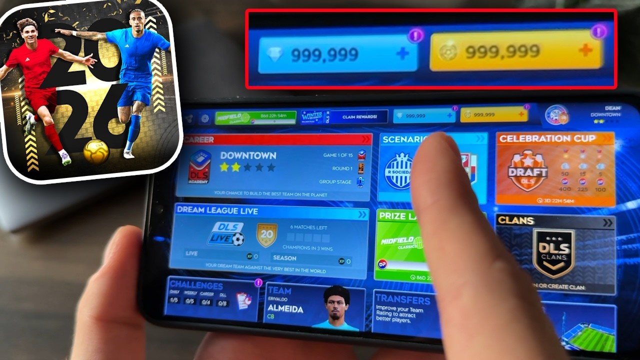 DLS 26 Hack Android / iOS - How To Get DLS 26 Coins & Diamonds Without DLS 26 MOD APK ⚽️ Review 2026