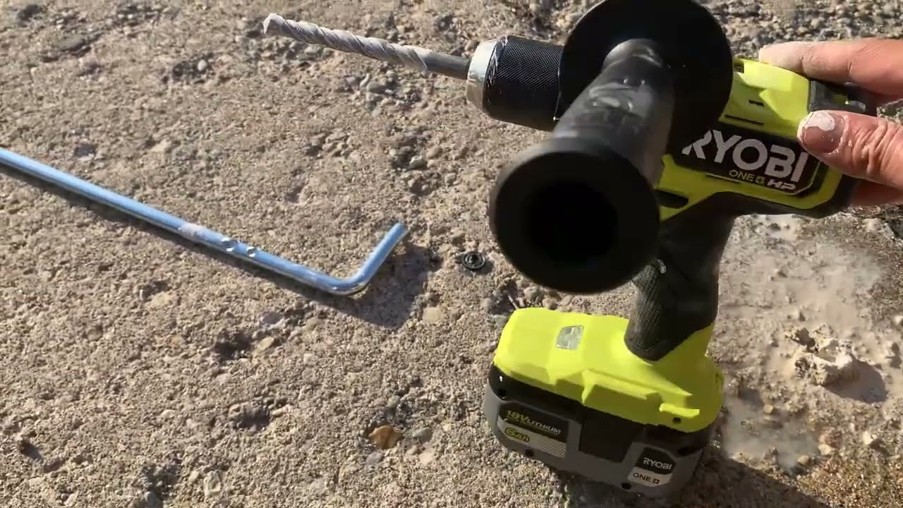 Can Ryobi hammer drill go through concrete