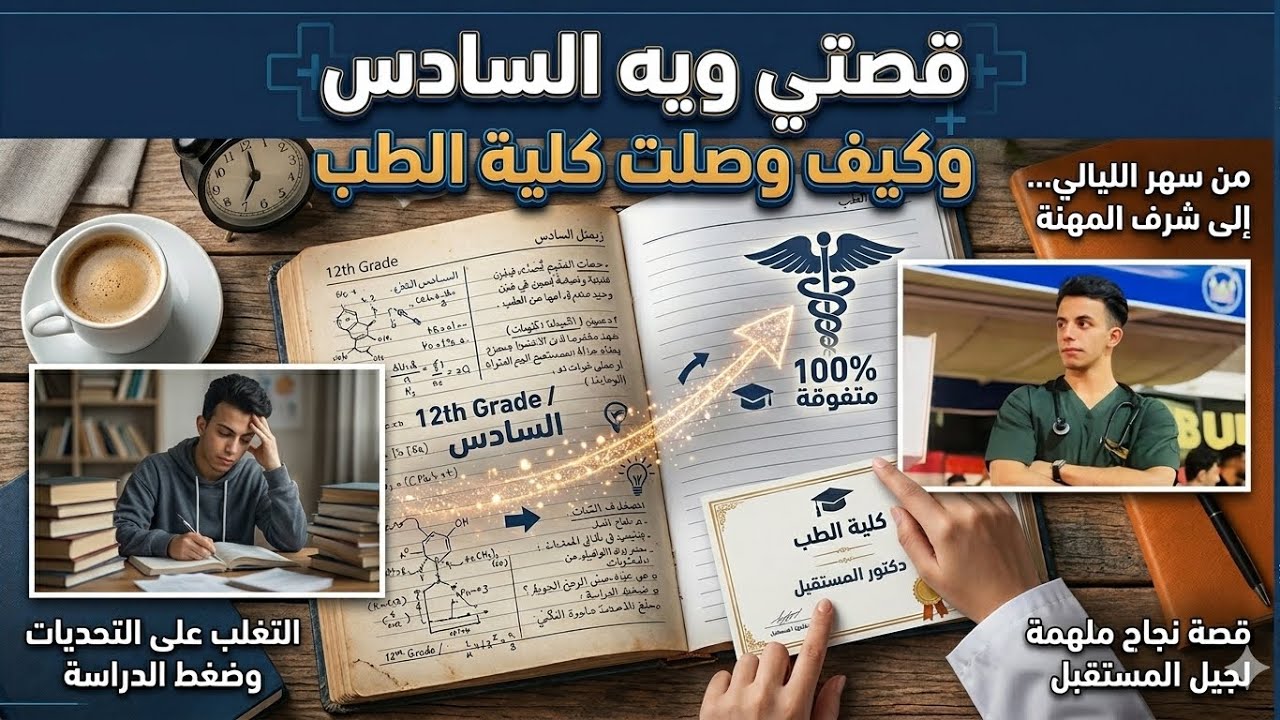قصتي ويه السادس وشلون طلعت طب عام؟