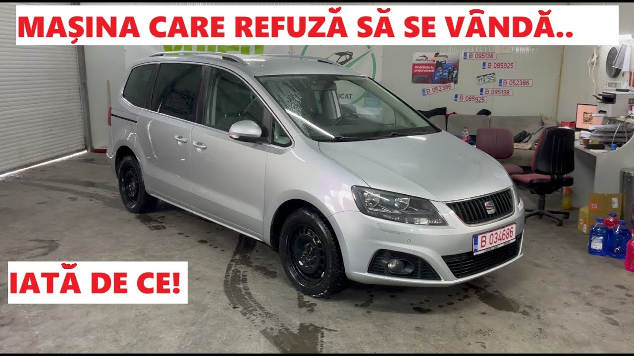 Masina care nu se vinde. Seat Alhambra 2.0 TDI DSG second hand de pe licitatii auto