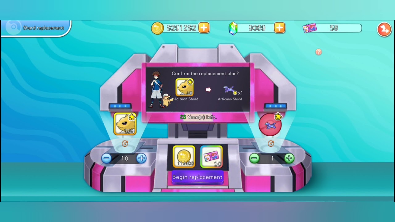 How to use the shard exchange Pixelmon Town/Pokemon Monster Carnival