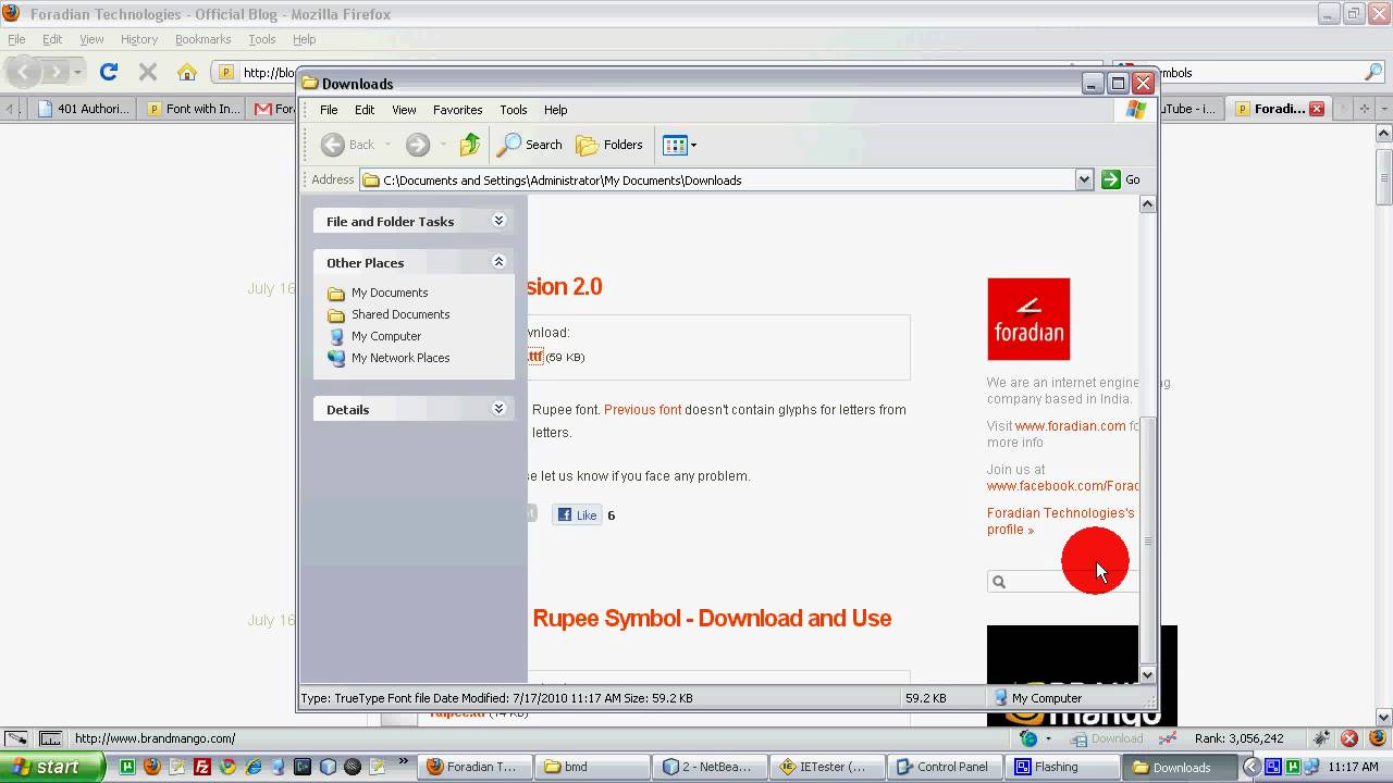 How to download New Rupee Font