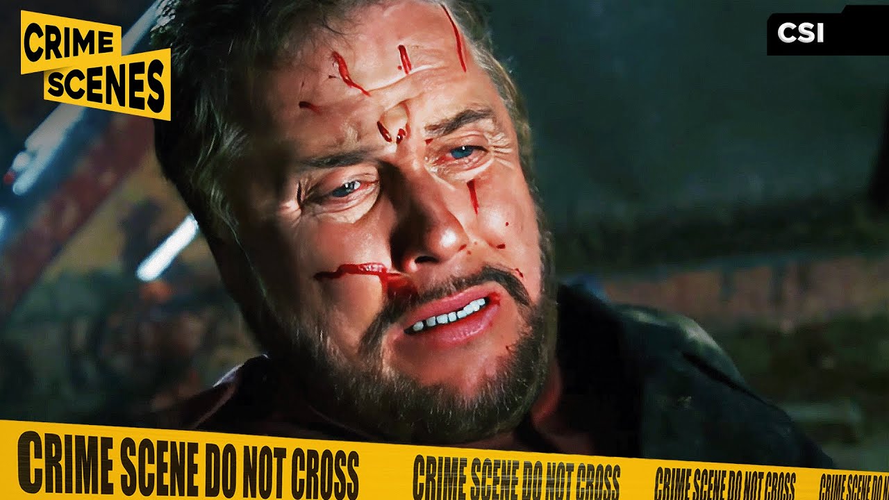 Madman Explodes All Over Grissom - Tarantino Directs | CSI (William Peterson, John Saxon)