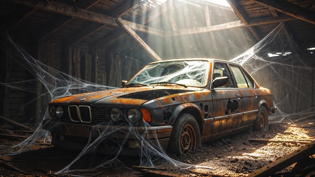 $1,000,000 Paint Job on a $500 Abandoned BMW e32!E 32