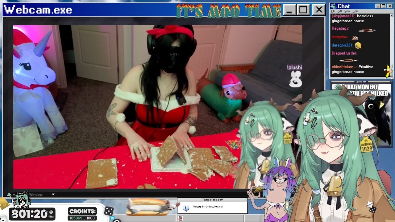 Crelly【19-12-2025】(DAY 136) - collab w/ @cottontailVA (Blind Gingerbread House Building) | @KokoNuts