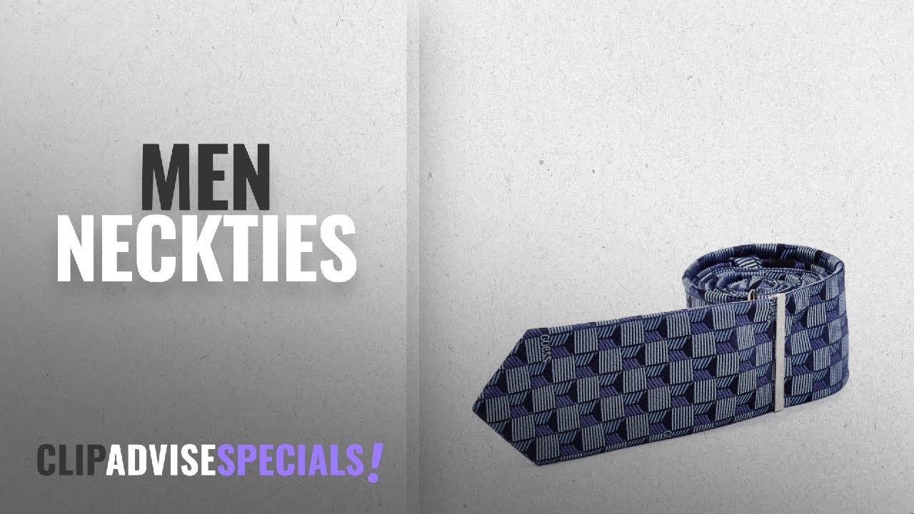 Guess Neckties [ Winter 2018 ]: GUESS Men's Jetset Tie and Tie Bar Set