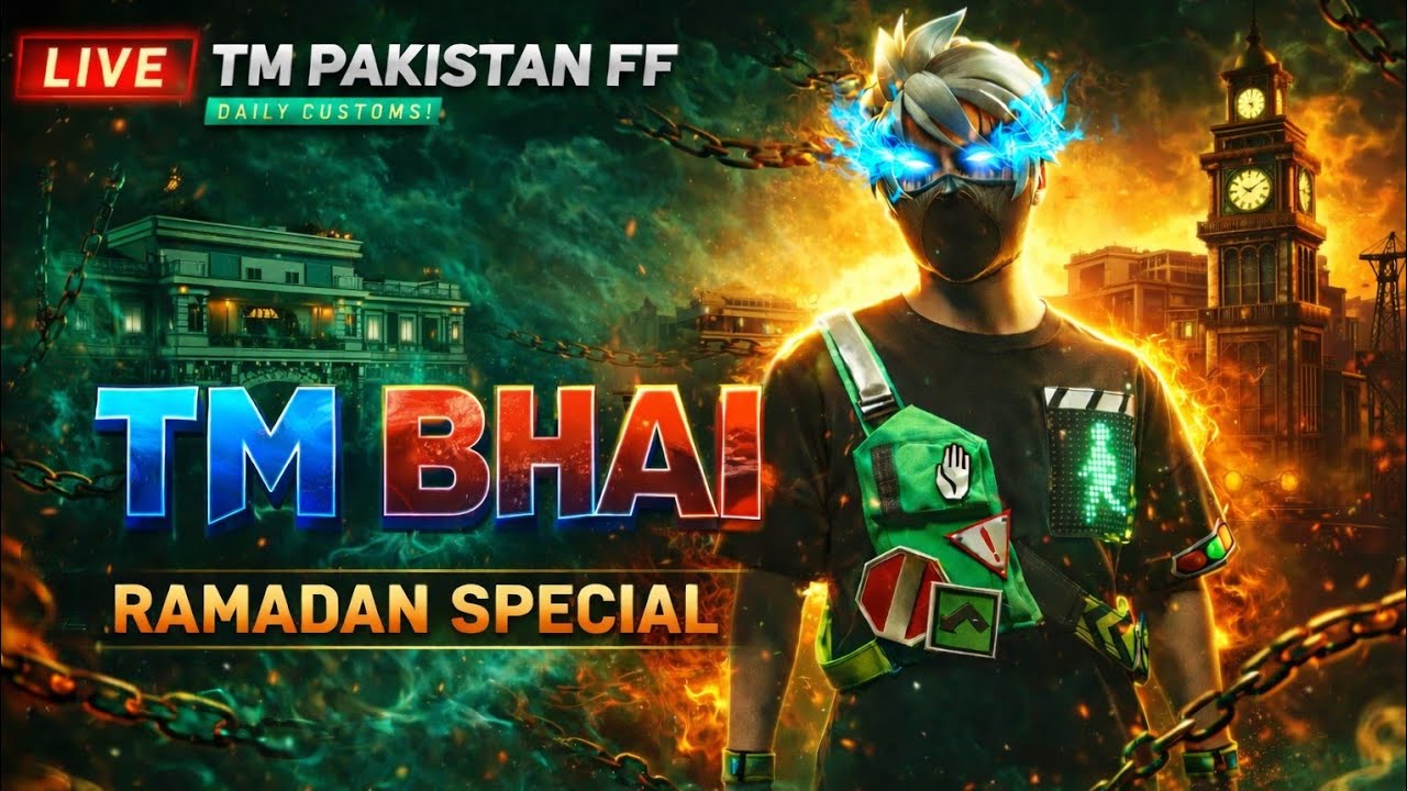 🔴 LIVE .TM Pakistan FF | Pakistan No.1 big room Full rection game With ramazan special #freefire