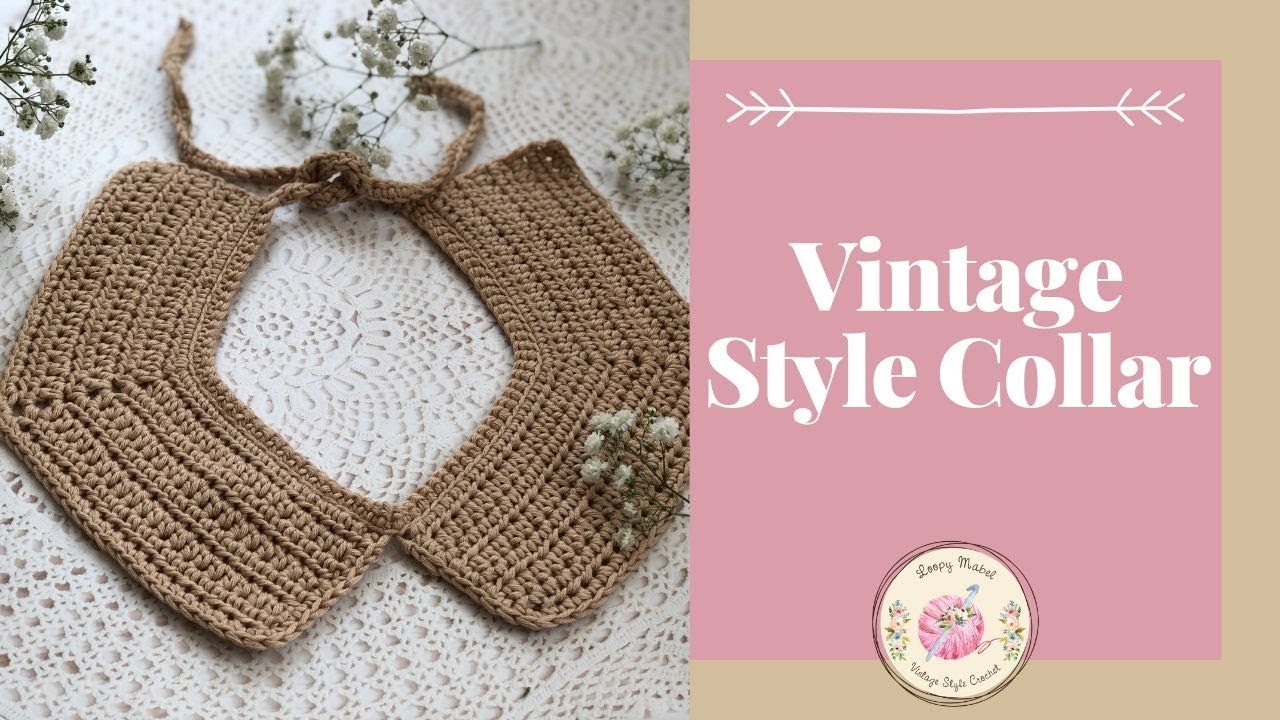 How To Crochet Collar (Easy) Tutorial - Free Pattern