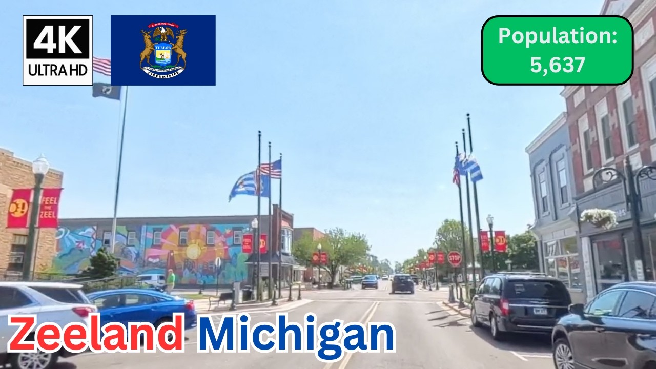 Driving Through Zeeland, Michigan 🚗 | Charming West Michigan Small Town in 4K