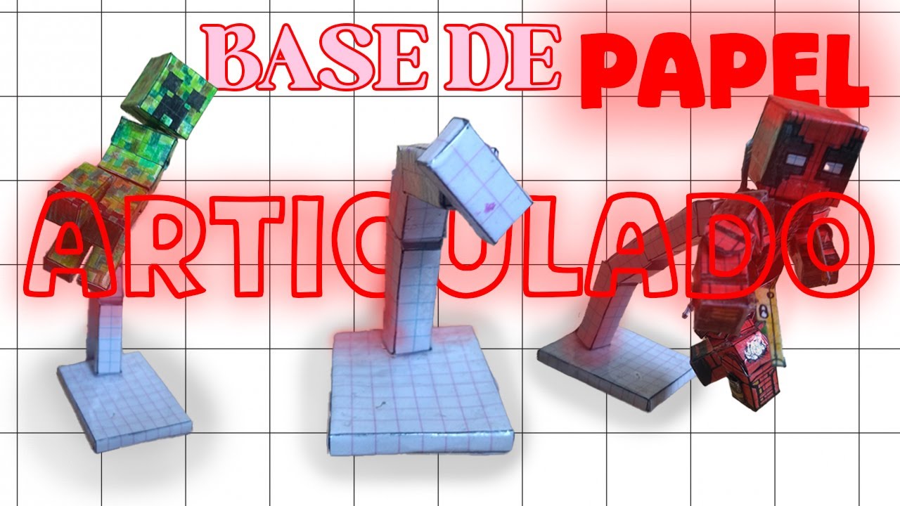 COMO HACER BASE DE PAPEL ARTICULADA  | 🤯PAPERCRACFT EPICO🤯